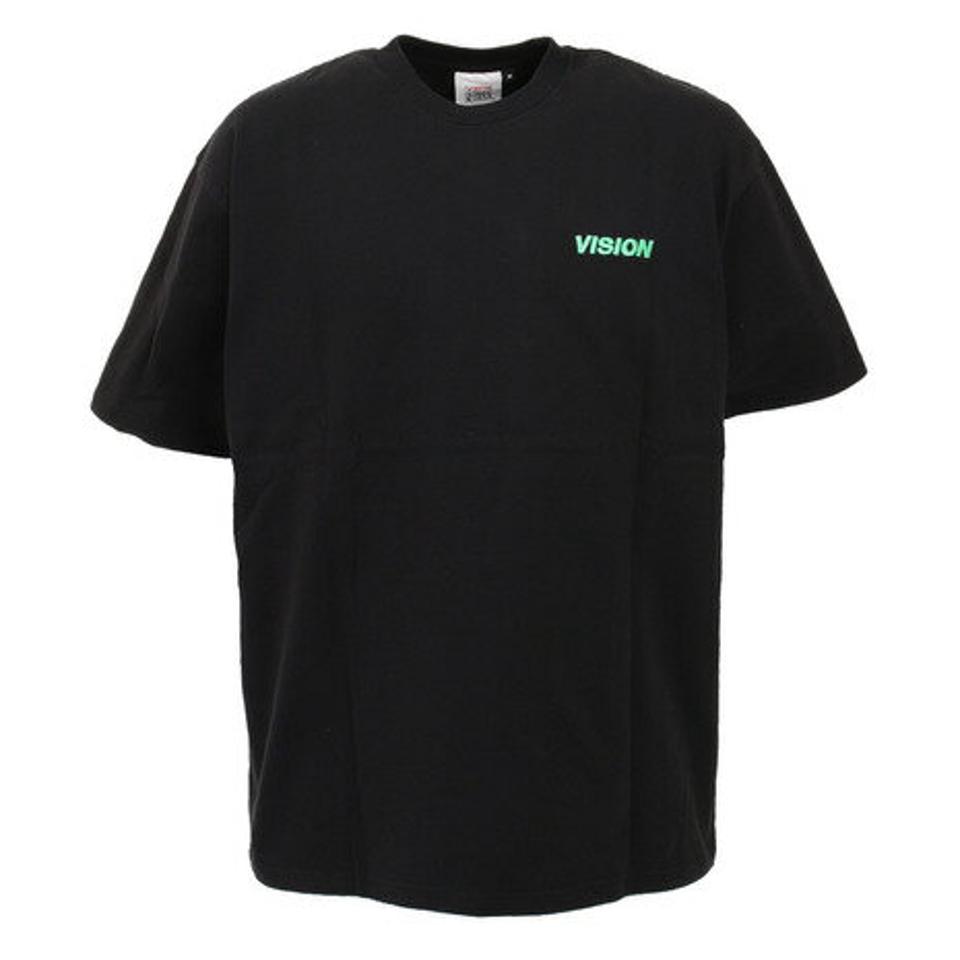 ヴィジョン（VISION） Tシャツ メンズ 半袖 バッグマグロゴ 0523114-01 BLK カットソー （メンズ、レディース）