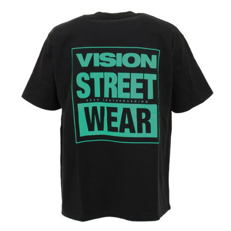 ヴィジョン（VISION） Tシャツ メンズ 半袖 バッグマグロゴ 0523114-01 BLK カットソー （メンズ、レディース）