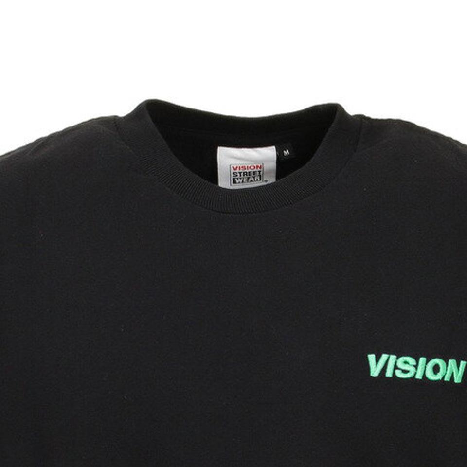 ヴィジョン（VISION） Tシャツ メンズ 半袖 バッグマグロゴ 0523114-01 BLK カットソー （メンズ、レディース）