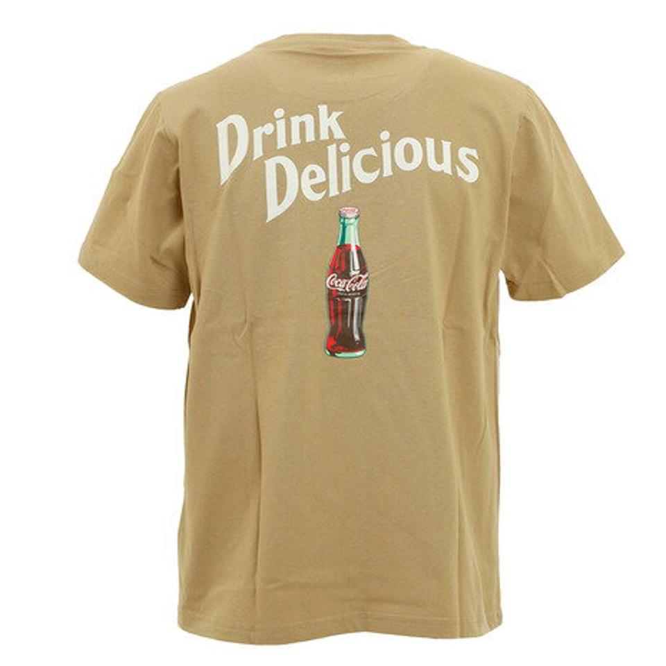コカコーラ（Coca-Cola） バックボトルプリントTシャツ 0530116-35 BEI 半袖 （メンズ）