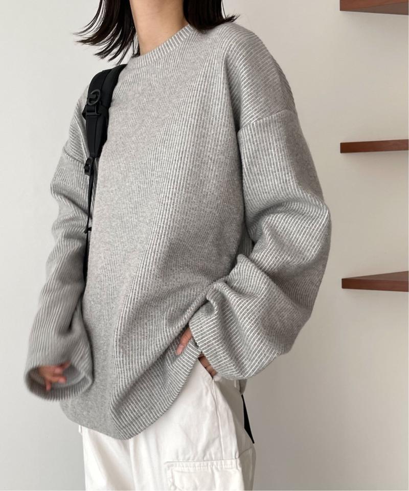 【ユニセックス】 RED CHOP WORKS  ニットコールロングTシャツ（RED CHOP WORKS）