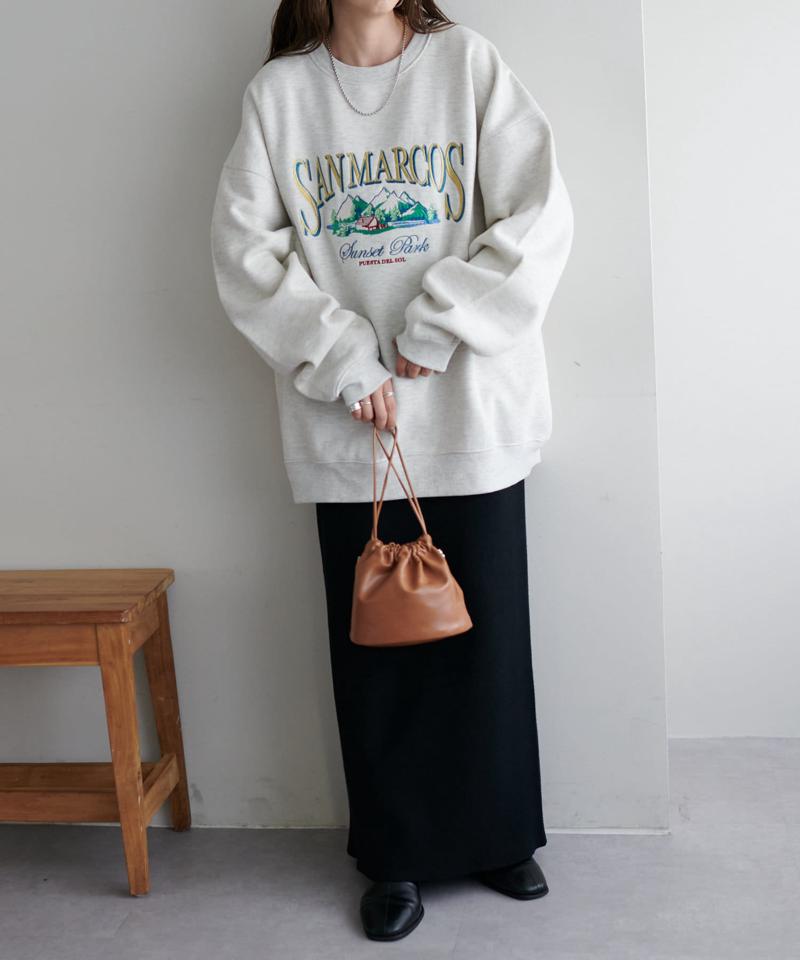 【WEB限定】刺繍ロゴビッグスウェット