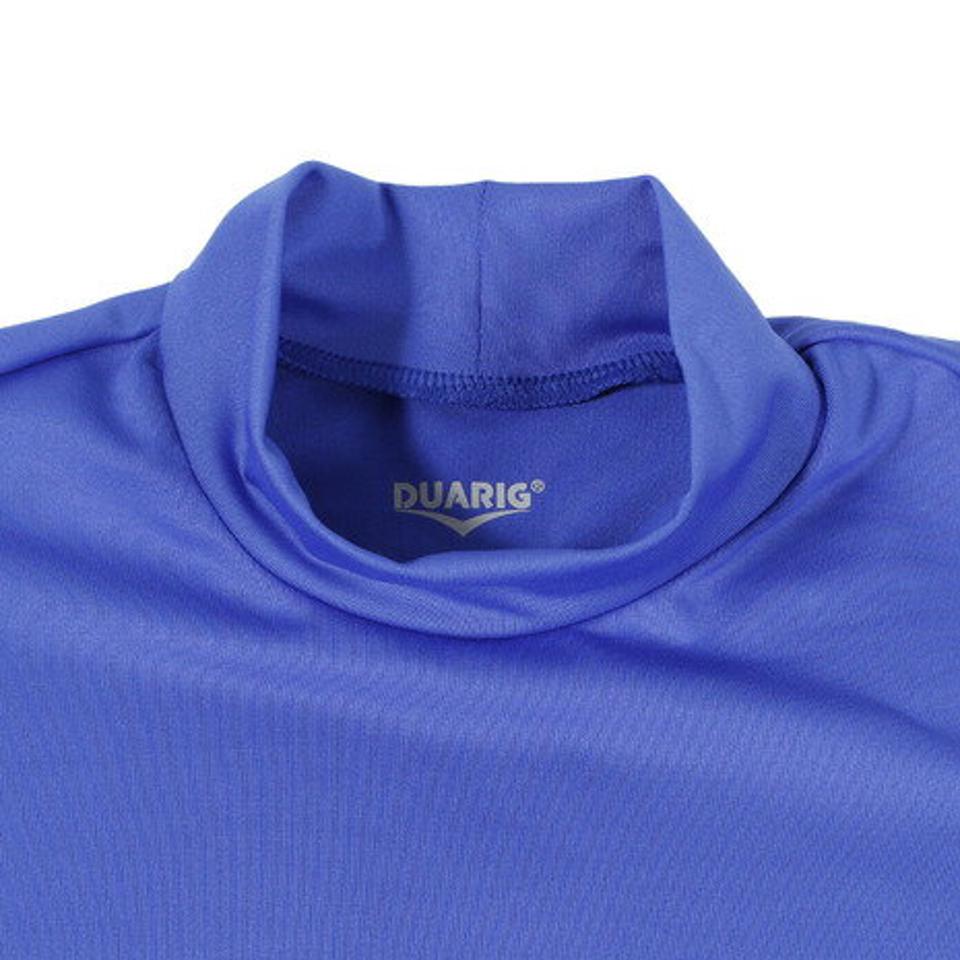 デュアリグ(DUARIG) サッカー ジュニア インナー ストレッチハイネックシャツ 742D6ES2981 青 アンダーシャツ 長袖 (キッズ)
