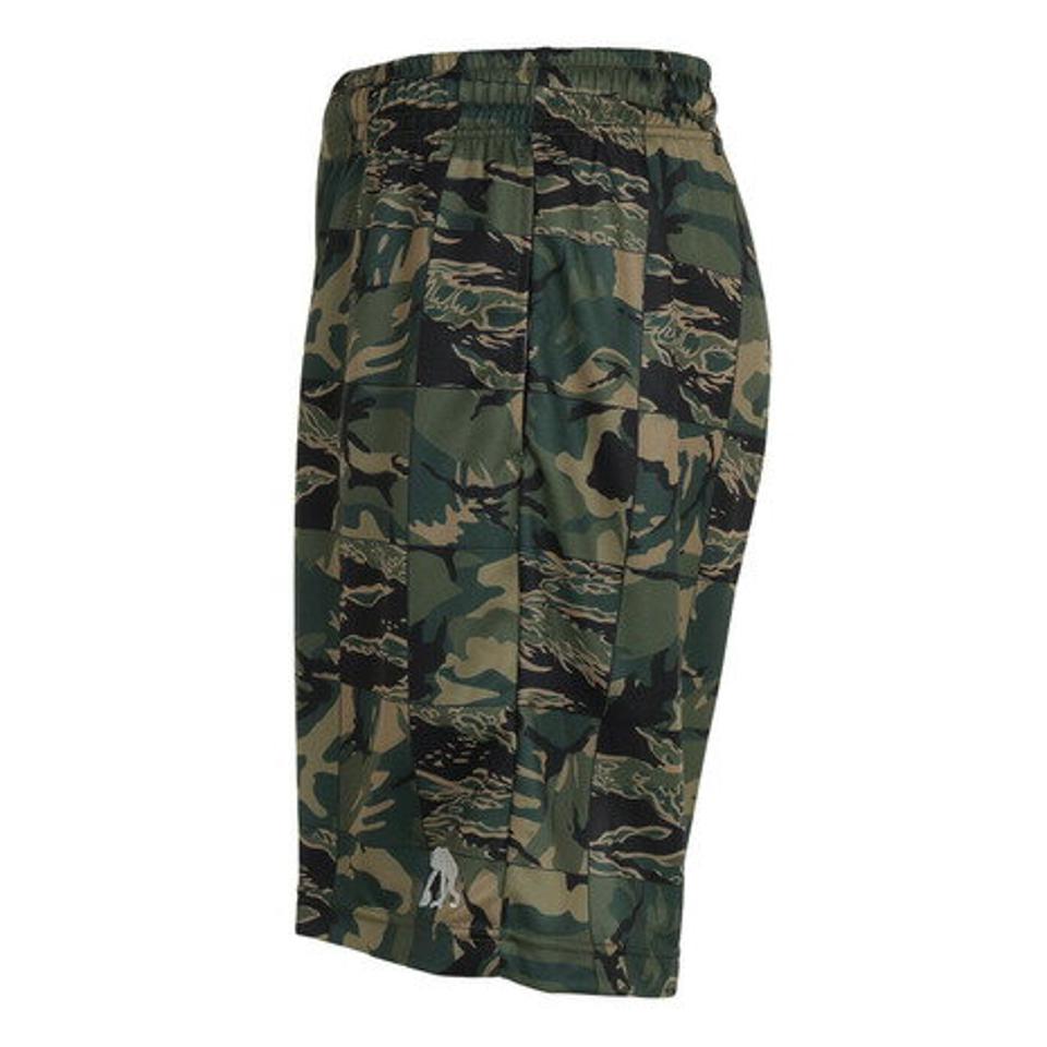 【10%OFFクーポン対象!11/9まで】エゴザル(EGOZARU)(メンズ、レディース)バスパン バスケットボールウェア パッチワーク カモ ショートパンツ EZHP-F2204-179