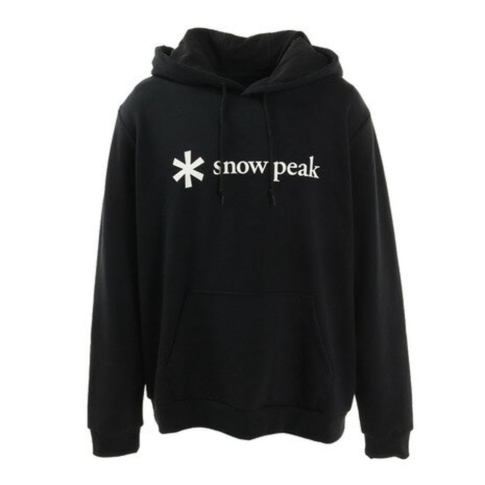 スノーピーク（snow peak） Printed Logo Sweat Hoodie プリンテッド ロゴ スウェット フーディ トレーナー ロゴパーカー ブラック SPS-SW-21SU001BK （メンズ）