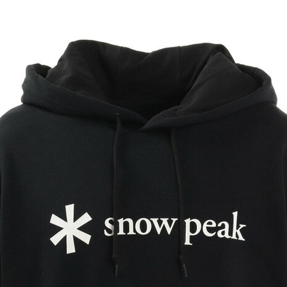 スノーピーク（snow peak） Printed Logo Sweat Hoodie プリンテッド ロゴ スウェット フーディ トレーナー ロゴパーカー ブラック SPS-SW-21SU001BK （メンズ）