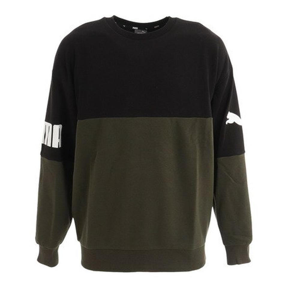 プーマ（PUMA）（メンズ）裏毛 スウェット トレーナー POWER オーバーサイズ クルー 671879