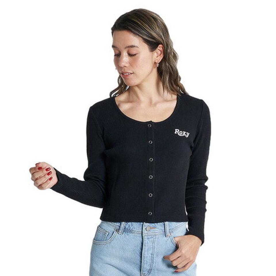 【11/5 24h限定 エントリー＆対象4店舗買い回りで最大P10倍！】ロキシー（ROXY）（レディース）CHEER 長袖 Tシャツ 22FWRLT224022BLK