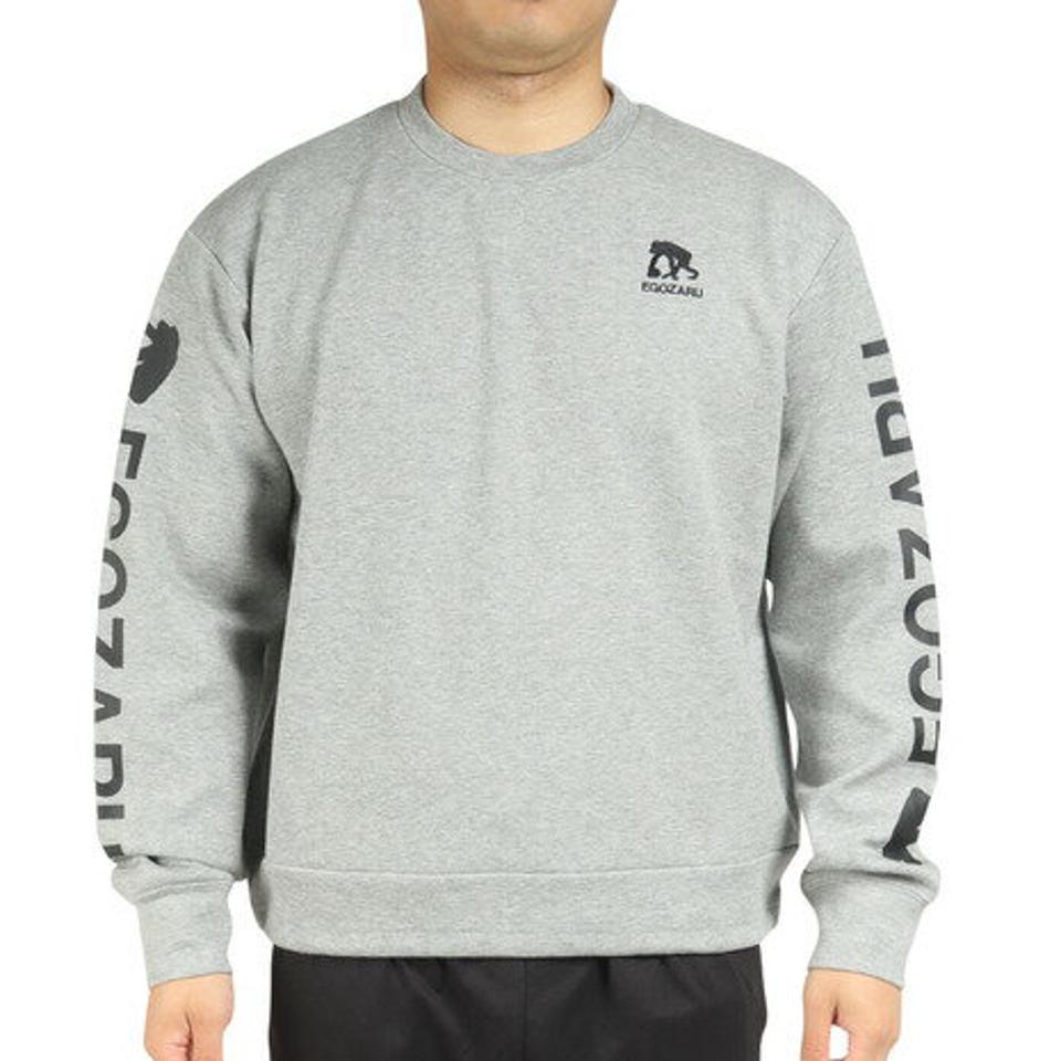 エゴザル（EGOZARU）（メンズ）バスケットボールウェア スリーブロゴ クルーネック スウェットシャツ EZSW-F2208-046