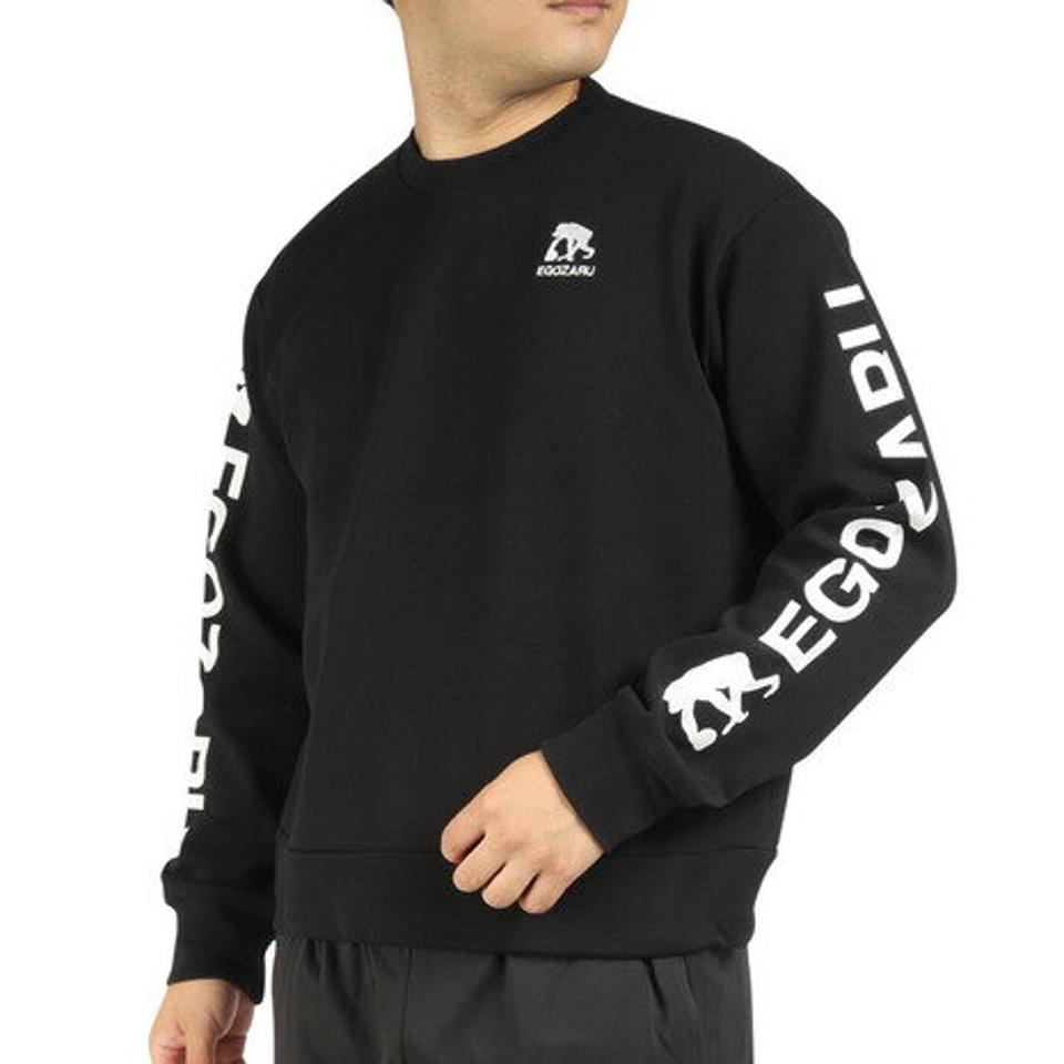 【10%OFFクーポン 11/24まで】エゴザル（EGOZARU） バスケットボールウェア スリーブロゴ クルーネック スウェットシャツ EZSW-F2208-012 （メンズ）