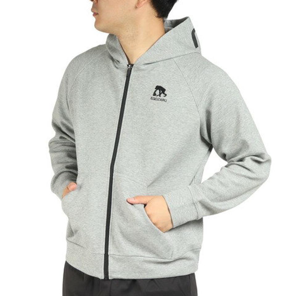 【11/5 24h限定 エントリー＆対象4店舗買い回りで最大P10倍！】エゴザル（EGOZARU）（メンズ）バスケットボールウェア フードロゴ ジップアップ スウェットパーカ EZSW-F2207-046