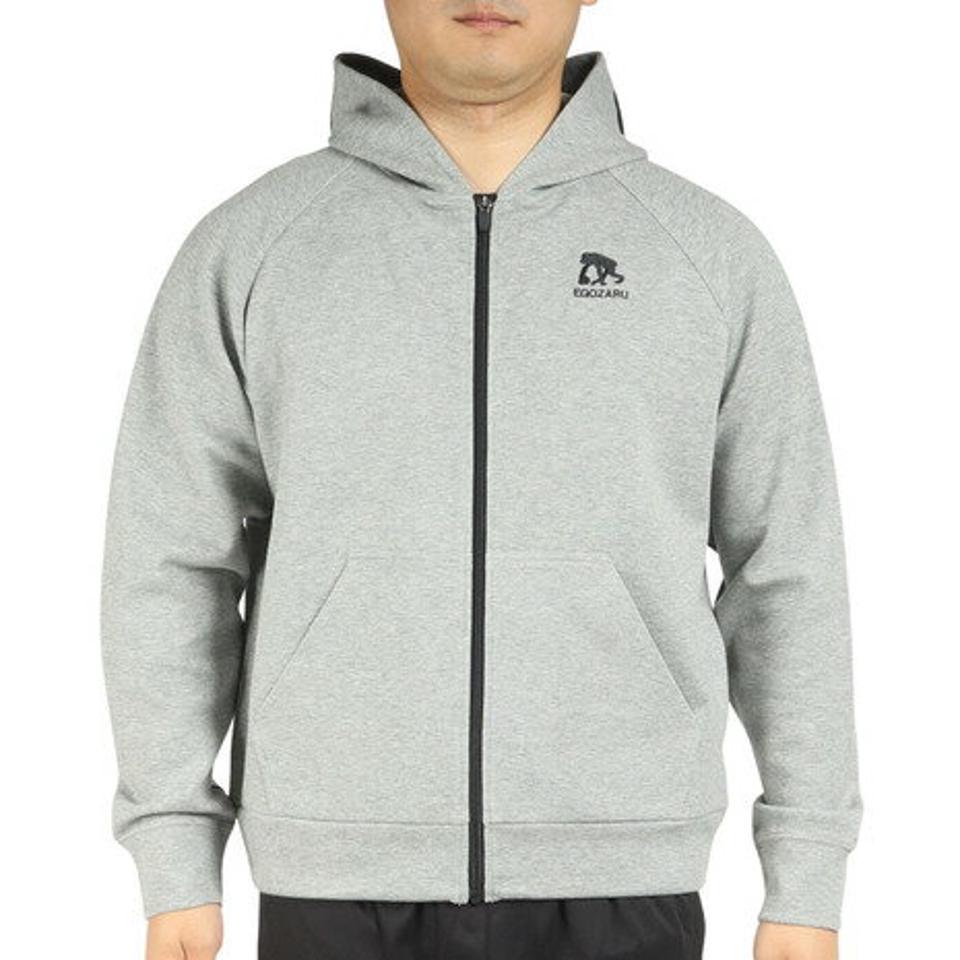 【11/5 24h限定 エントリー＆対象4店舗買い回りで最大P10倍！】エゴザル（EGOZARU）（メンズ）バスケットボールウェア フードロゴ ジップアップ スウェットパーカ EZSW-F2207-046
