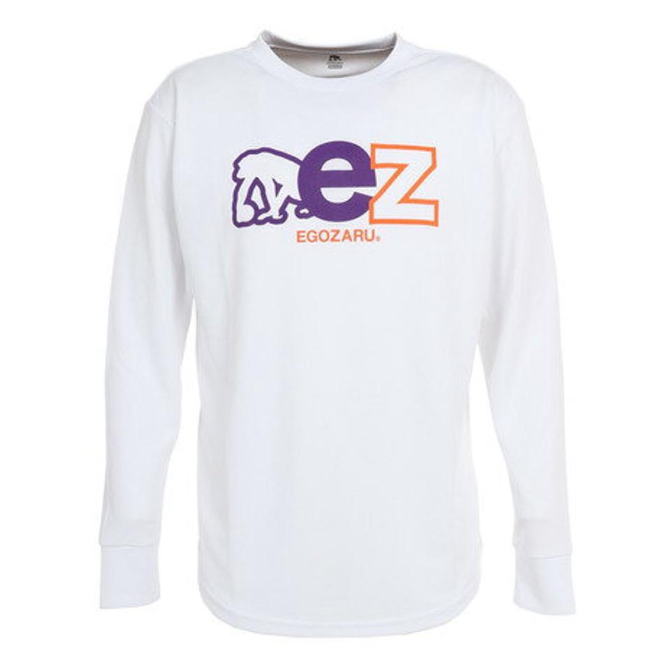 【10%OFFクーポン 9/28まで】エゴザル（EGOZARU） バスケットボールウェア バックプリント ロングスリーブTシャツ EZLT-F2210-025 （メンズ、レディース）