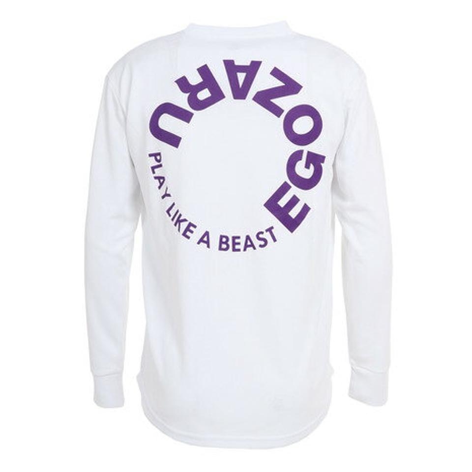 【10%OFFクーポン 9/28まで】エゴザル（EGOZARU） バスケットボールウェア バックプリント ロングスリーブTシャツ EZLT-F2210-025 （メンズ、レディース）