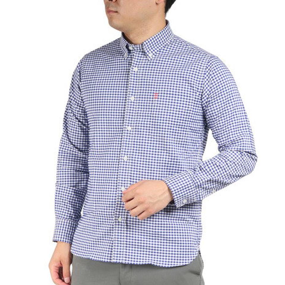 カンタベリー(canterbury)(メンズ)ロングスリーブストレッチボタンダウンシャツ RA42522 25