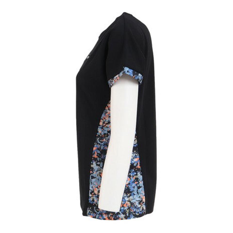 プリンス(PRINCE)(レディース)テニスウェア レディース ゲームシャツ WF2090 165 BLK Tシャツ 吸汗速乾 UVケア