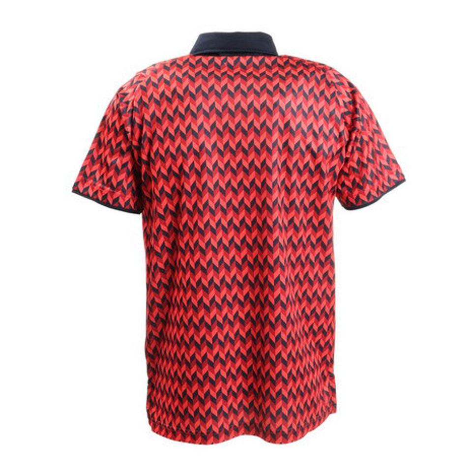 クランク(CLUNK)(メンズ)ゴルフウェア 柄ポロシャツ CL5KTG02 RED