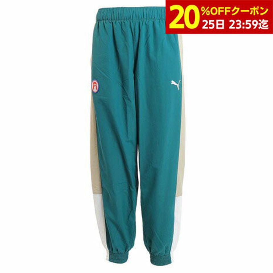 【15%OFFクーポン対象!2/8まで】プーマ(PUMA)(メンズ)GV ウーブンパンツ 672970 24 GRN