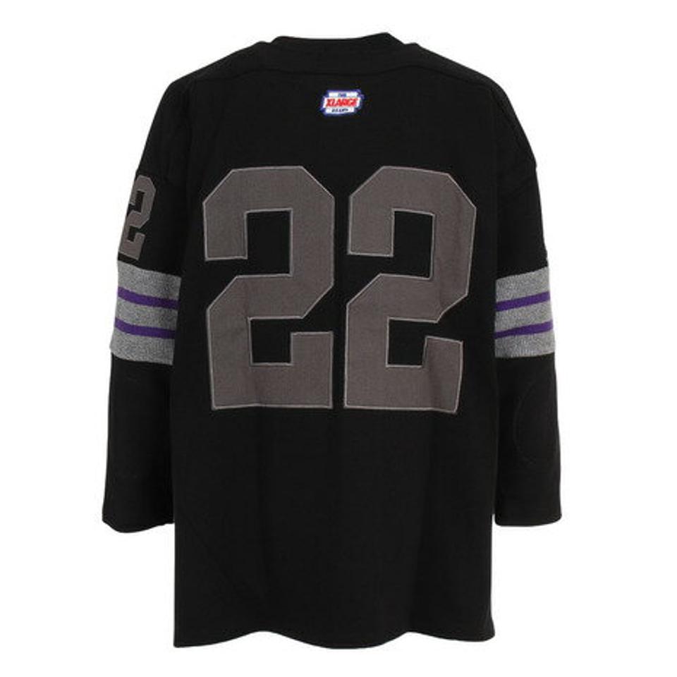 エクストララージ（XLARGE） LINE FOOTBALL 長袖Tシャツ 101223011045-BLACK （メンズ）