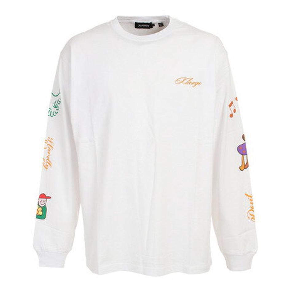 エクストララージ（XLARGE）（メンズ）RANDOM THINGS 長袖Tシャツ 101223011029-WHITE