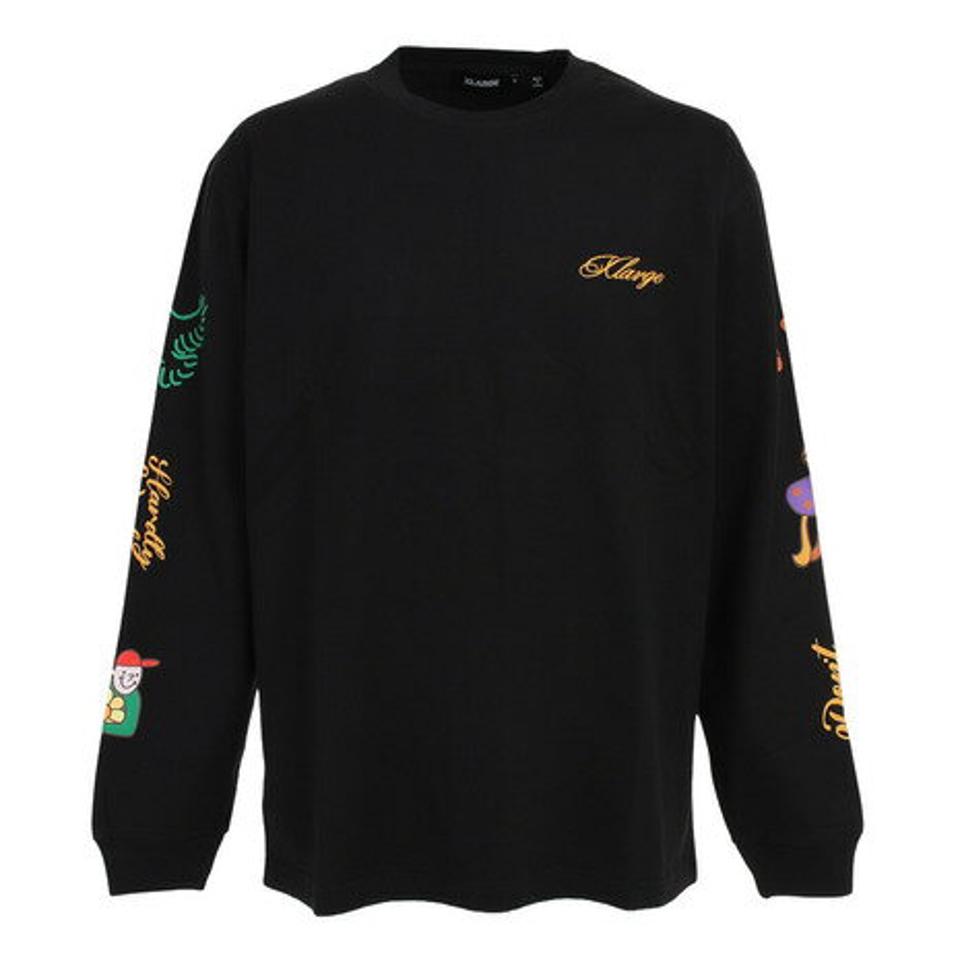 エクストララージ（XLARGE）（メンズ）RANDOM THINGS 長袖Tシャツ 101223011029-BLACK