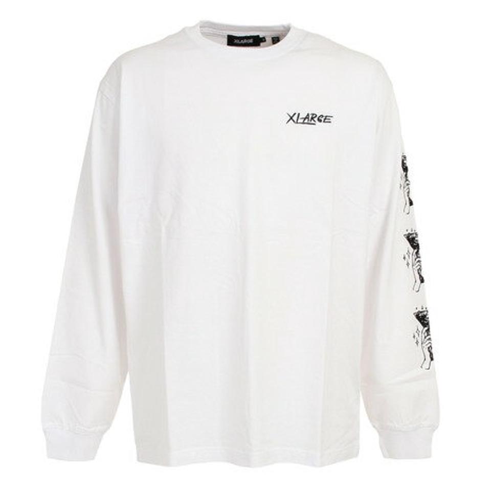 エクストララージ（XLARGE） COCKTAIL 長袖Tシャツ 101223011026-WHITE （メンズ）