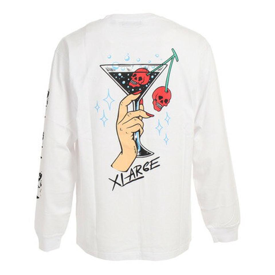 エクストララージ（XLARGE） COCKTAIL 長袖Tシャツ 101223011026-WHITE （メンズ）