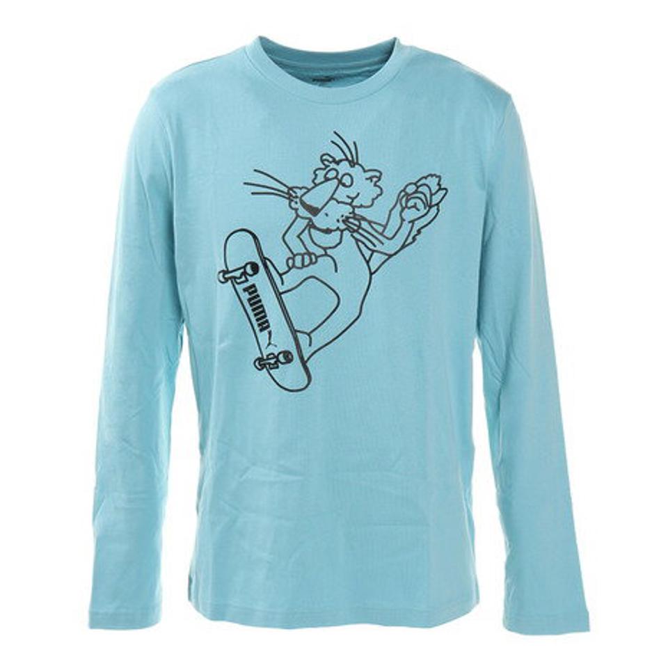 プーマ（PUMA） SUPER PUMA 長袖Tシャツ 587607 03 BLU スポーツウェア （メンズ）