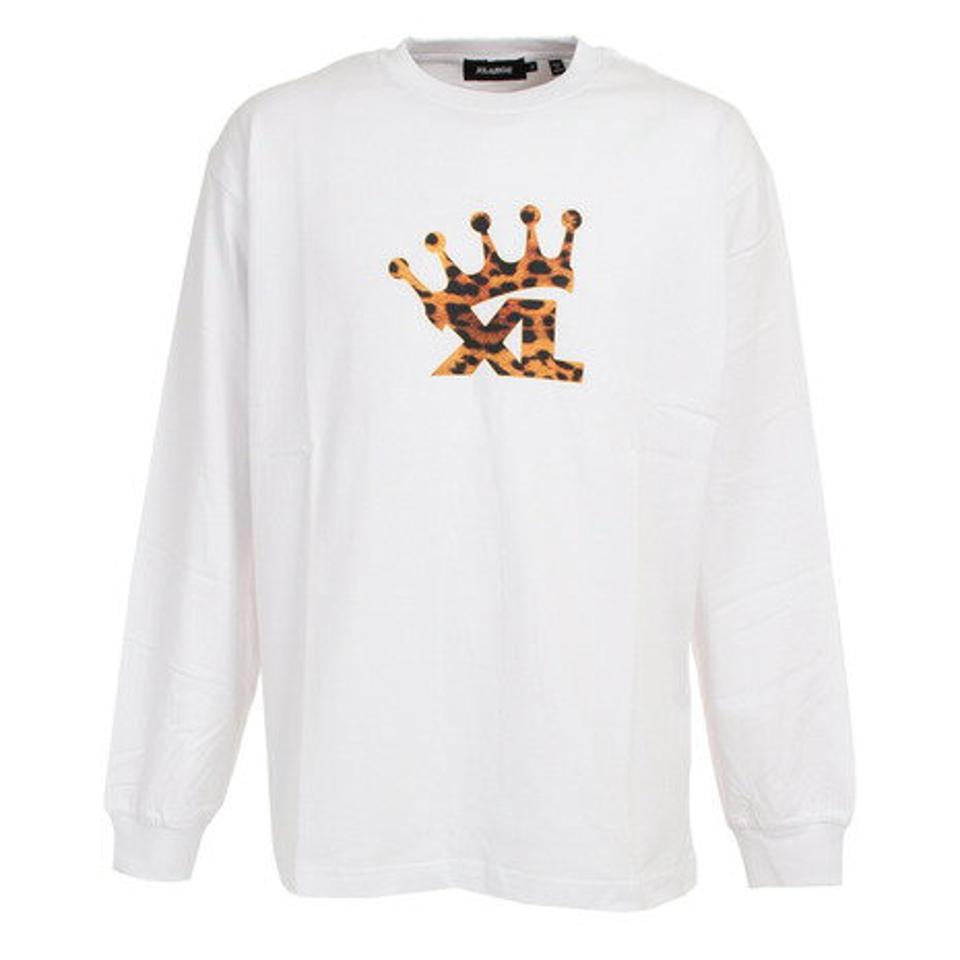 エクストララージ（XLARGE）（メンズ）CROWN 長袖Tシャツ 101223011013-WHITE
