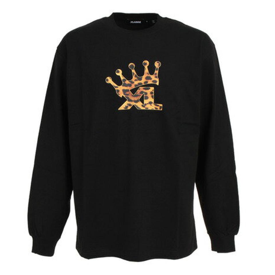 エクストララージ（XLARGE）（メンズ）CROWN 長袖Tシャツ 101223011013-BLACK