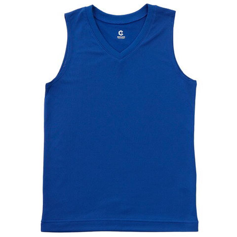 【10%OFFクーポン 2/16まで】ジローム(GIRAUDM)(キッズ)サッカー ジュニア インナー ドライプラス(吸汗速乾)高通気Vネックインナーシャツ 742GM0ES9311 青