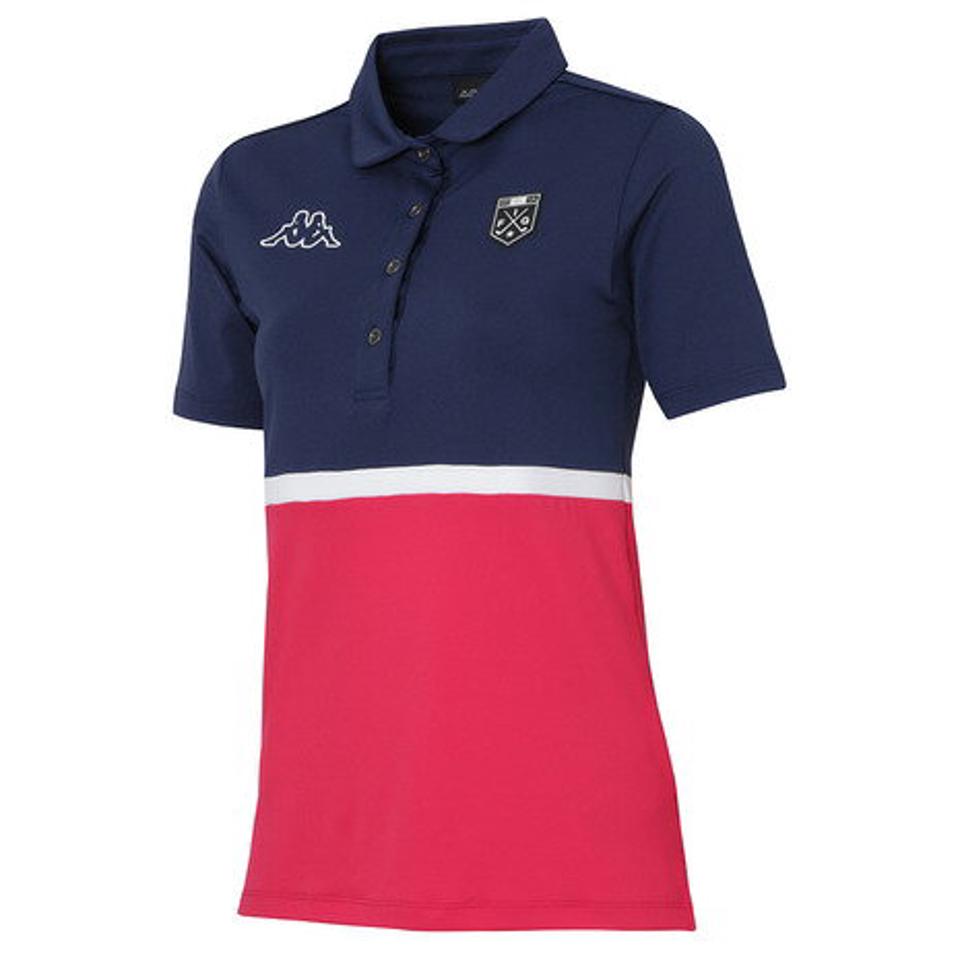 カッパ(Kappa) ゴルフウェア ショートスリーブシャツ KG922SS83 NV (レディース)