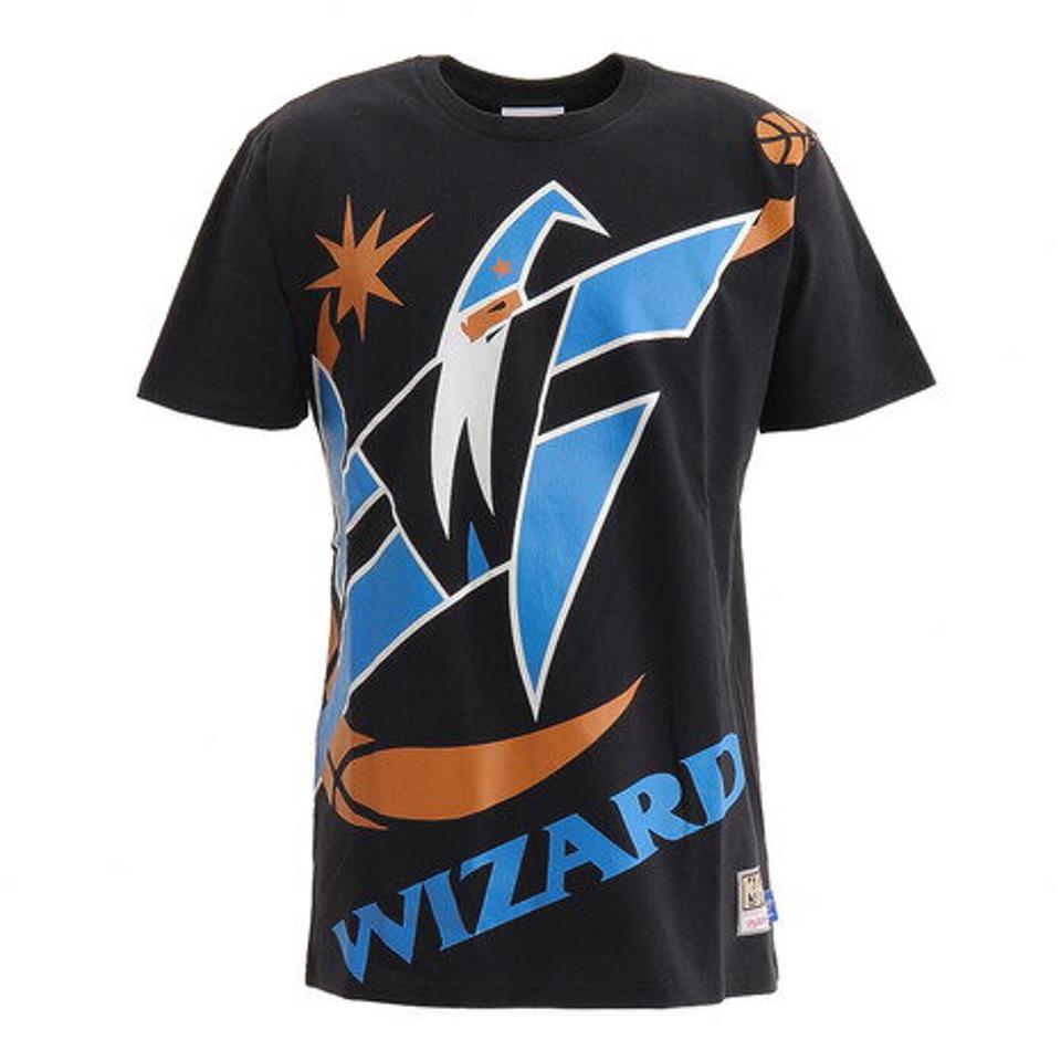 ミッチェルアンドネス（Mitchell&Ness） バスケットボールウェア ビックフェイス Tシャツ ワシントンウィザーズ SSTEBW19070WWIBLCK （メンズ）