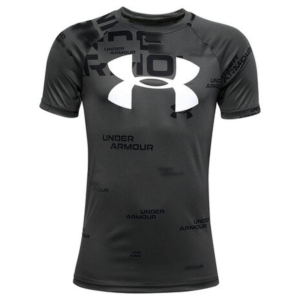 アンダーアーマー（UNDER ARMOUR） テック ビッグロゴ プリント 半袖Tシャツ 1351851 BLK/PCG/WHT AT （キッズ）