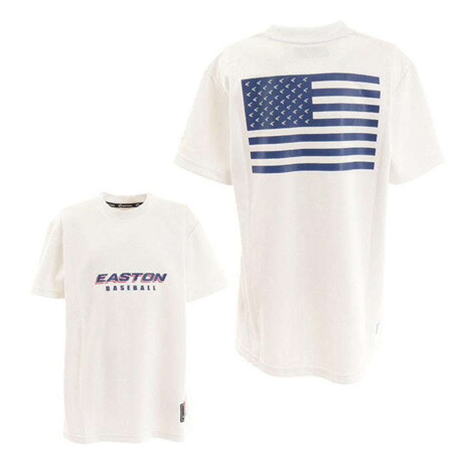 イーストン（EASTON）（キッズ）ジュニア STARSANDSTRIP Tシャツ EA7JSJ30-010