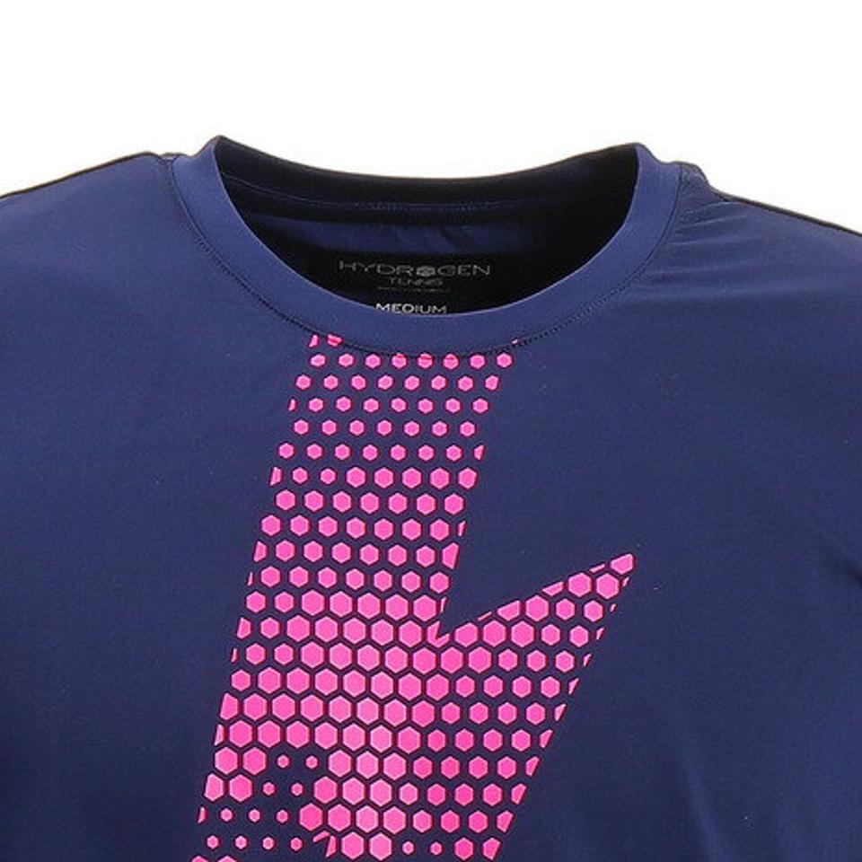 ハイドロゲン（HYDROGEN） テック サンダーボルト 半袖Tシャツ T00204 BLU/PNK （メンズ）