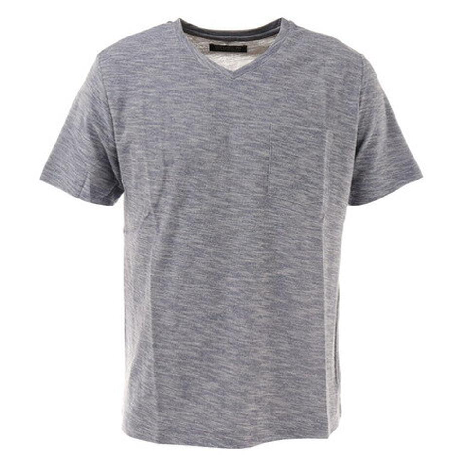 ティア（TYR）（メンズ）Tシャツ メンズ 半袖 Vネック スラブ TCPUVN-20SRL NVY カットソー