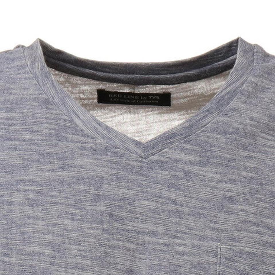 ティア（TYR）（メンズ）Tシャツ メンズ 半袖 Vネック スラブ TCPUVN-20SRL NVY カットソー