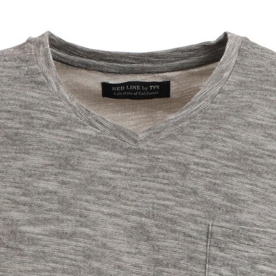 ティア（TYR） Tシャツ メンズ 半袖 Vネック スラブ TCPUVN-20SRL GRY カットソー （メンズ）