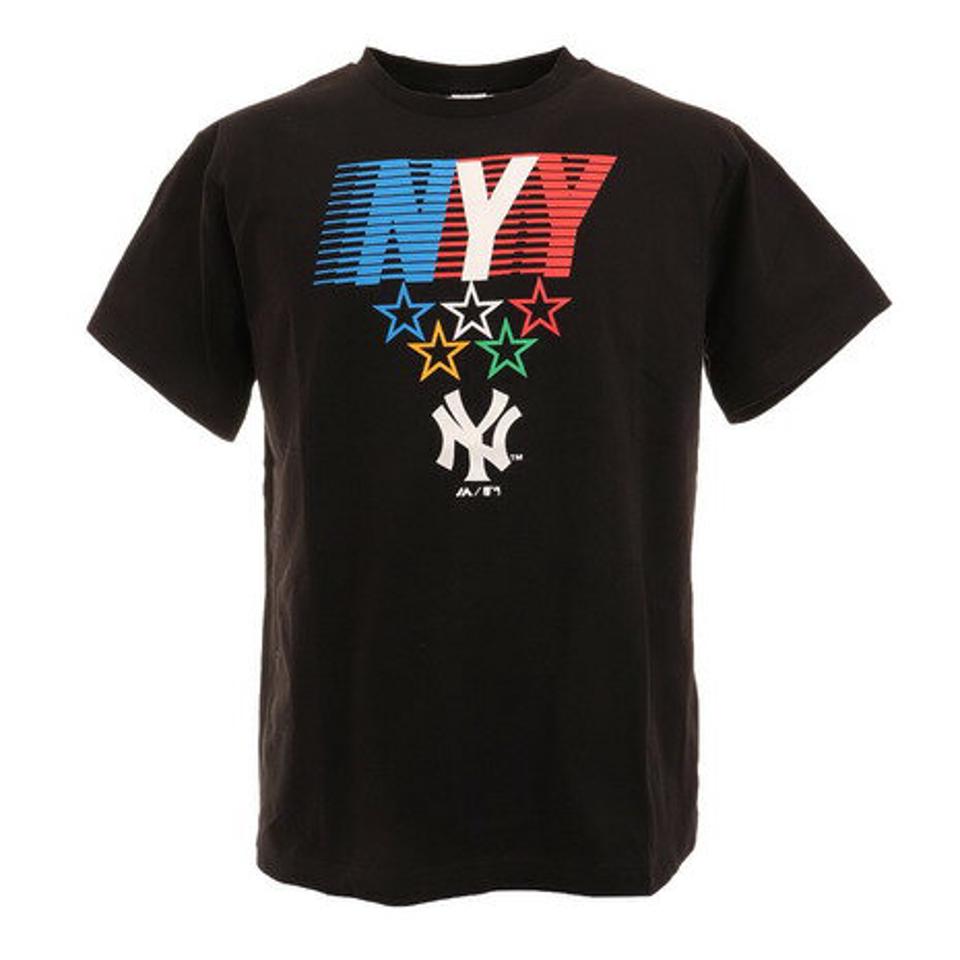 MJ・MLB（MJ・MLB） 野球ウェア NYKレトロロゴTシャツ MM01-NY-0S13-BK （メンズ）
