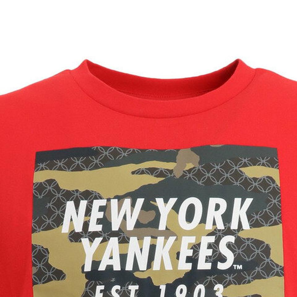 MJ・MLB（MJ・MLB） 野球ウェア NYKスクエアカモロゴTシャツ MM01-NY-0S11-RD （メンズ）