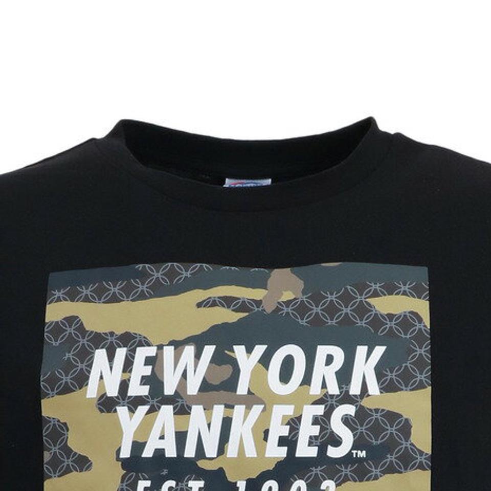MJ・MLB（MJ・MLB） 野球ウェア NYKスクエアカモロゴTシャツ MM01-NY-0S11-BK （メンズ）