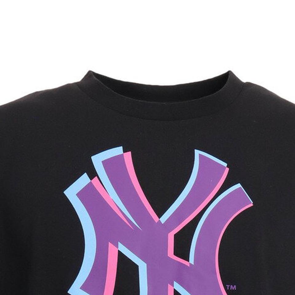MJ・MLB（MJ・MLB） 野球ウェア ニューヨークヤンキース アナグリフTシャツ MM01-NY-0S04-BK （メンズ）