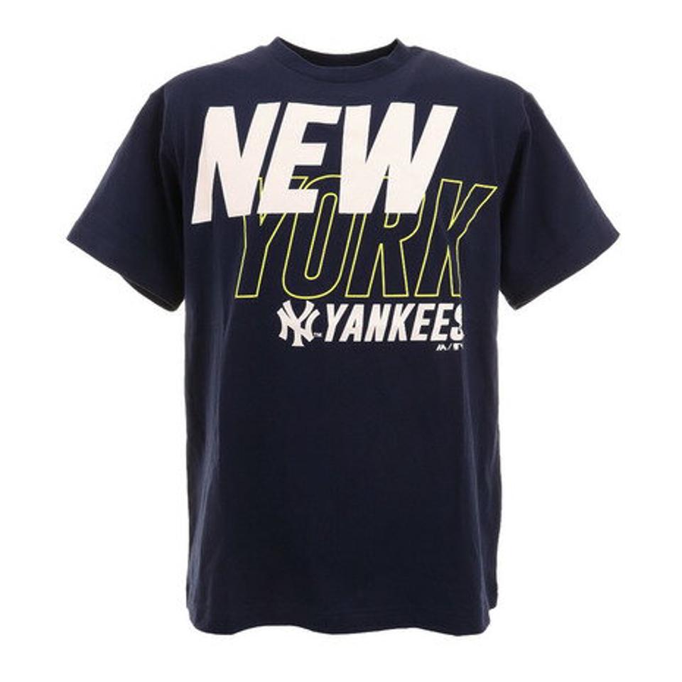 MJ・MLB（MJ・MLB） 野球ウェア ネオンロゴTシャツ MM01-NY-0S03-NV （メンズ）