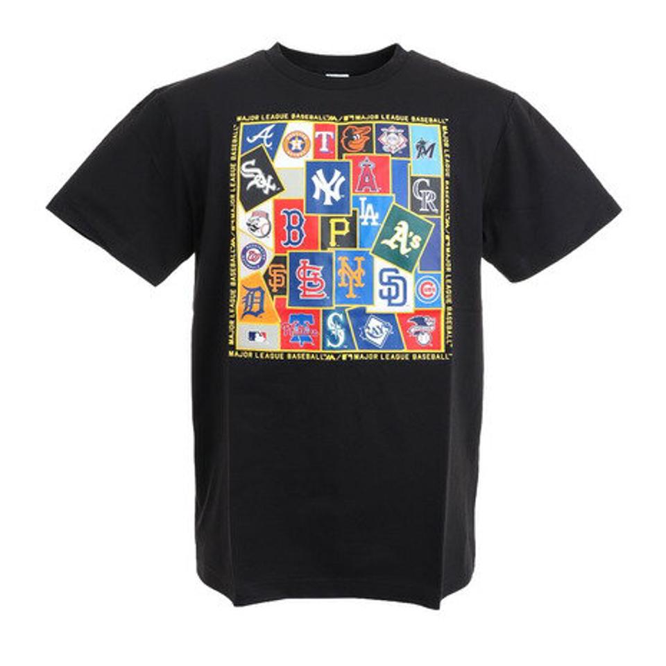 MJ・MLB（MJ・MLB） 野球ウェア MLB チームステッカーTシャツ MM01-ML-0S17-BK （メンズ）