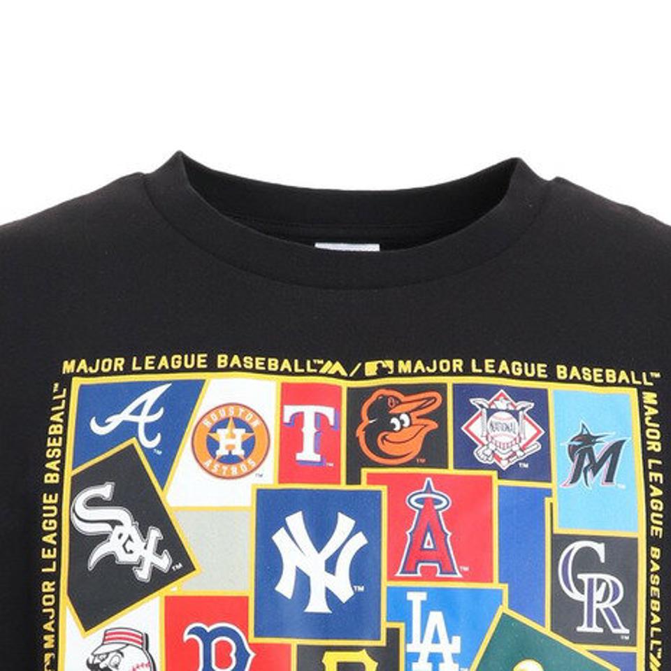 MJ・MLB（MJ・MLB） 野球ウェア MLB チームステッカーTシャツ MM01-ML-0S17-BK （メンズ）