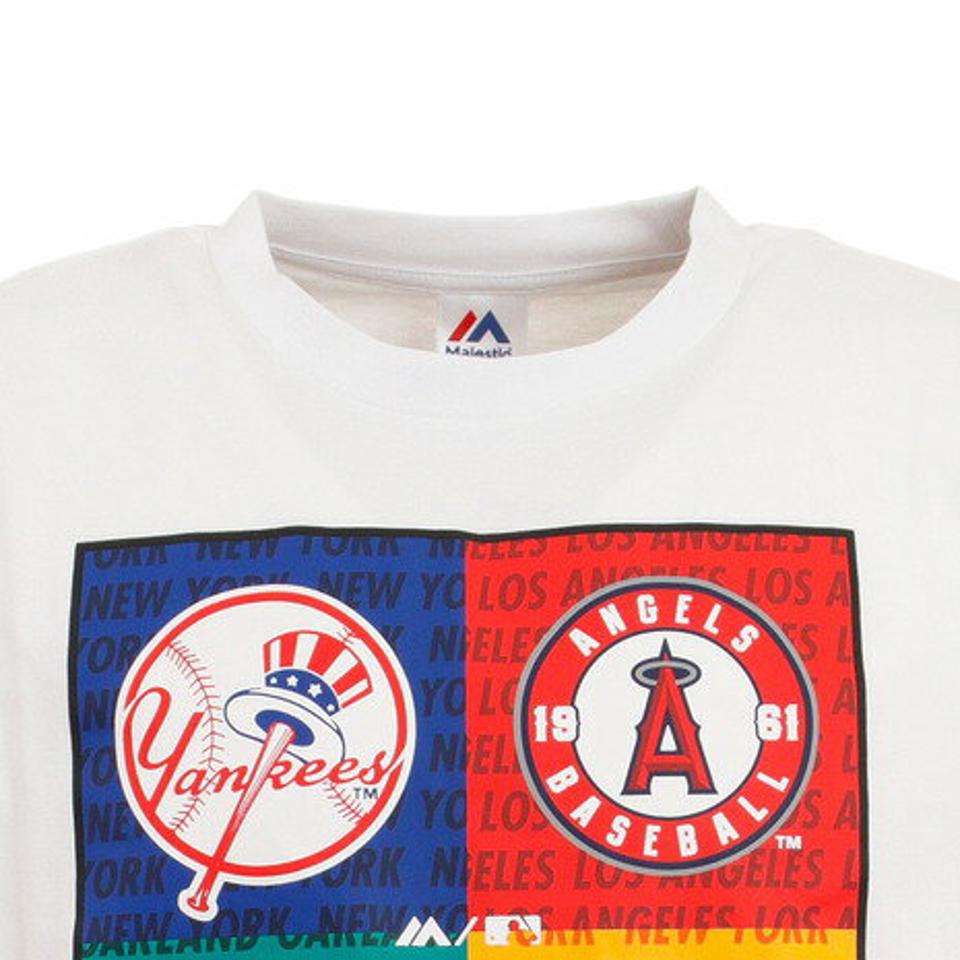 MJ・MLB（MJ・MLB） 野球ウェア 4チーム スクエアTシャツ MM01-ML-0S16-WH （メンズ）