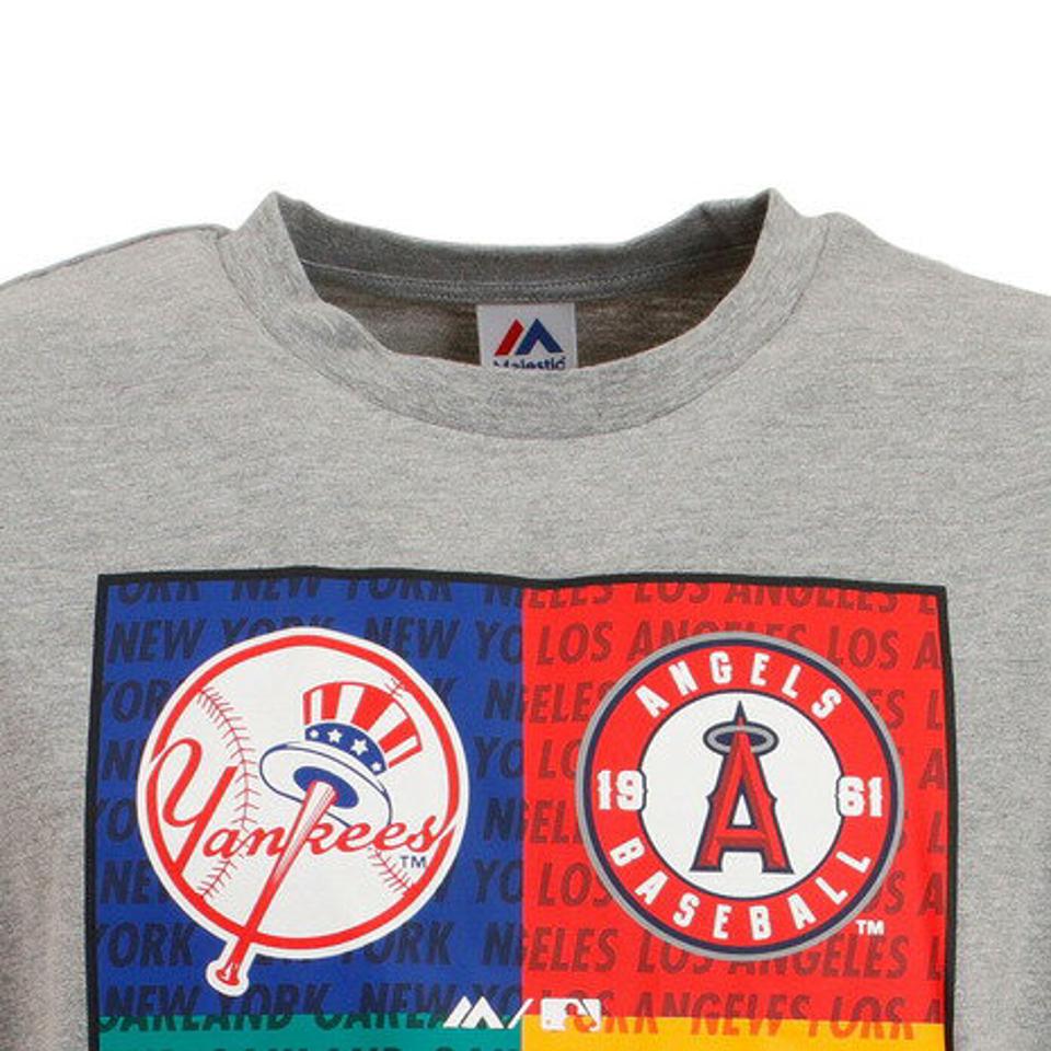 MJ・MLB（MJ・MLB） 野球ウェア 4チーム スクエアTシャツ MM01-ML-0S16-GY （メンズ）