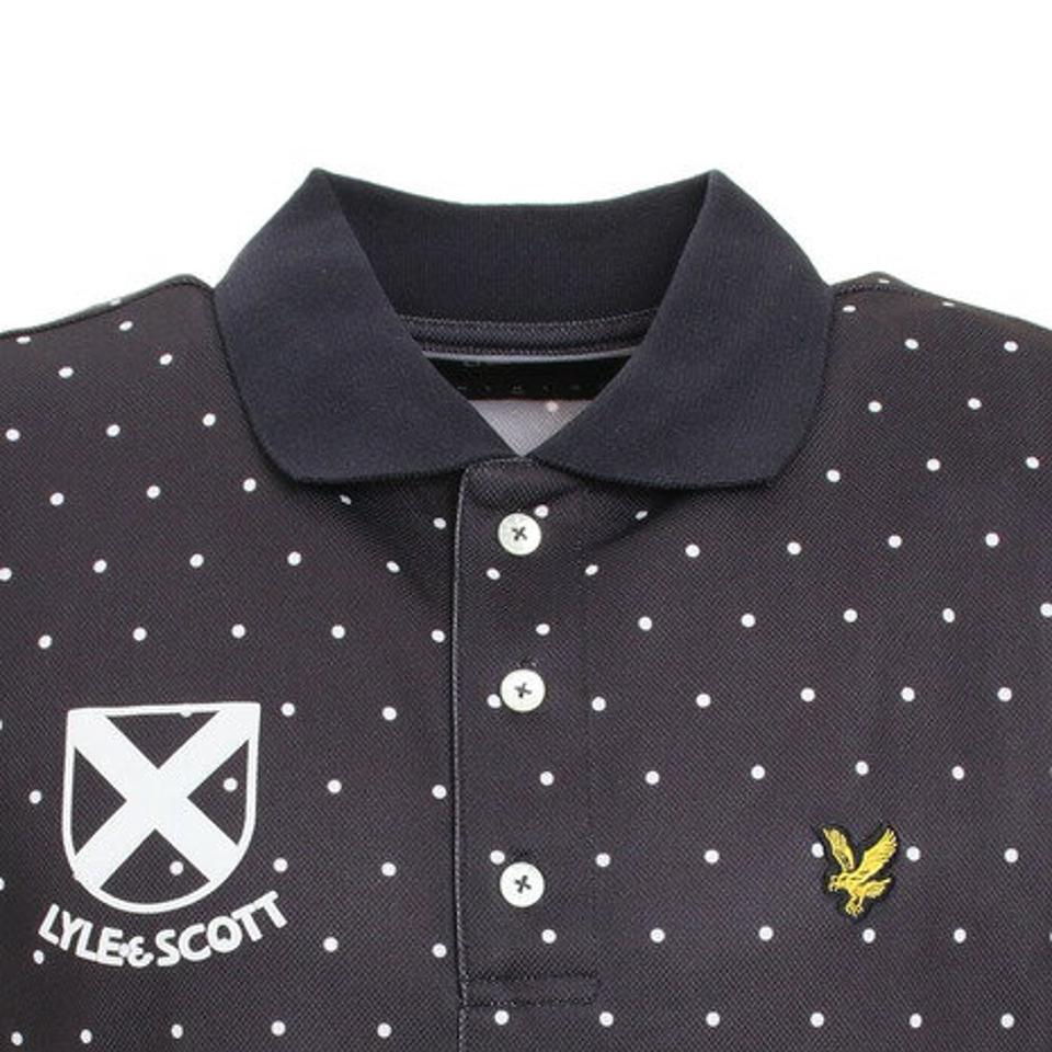 ライルアンドスコット(LYLE&SCOTT) ゴルフウェア PIQUE 半袖ポロシャツ LSM-0A-AP04-BLACK (メンズ)