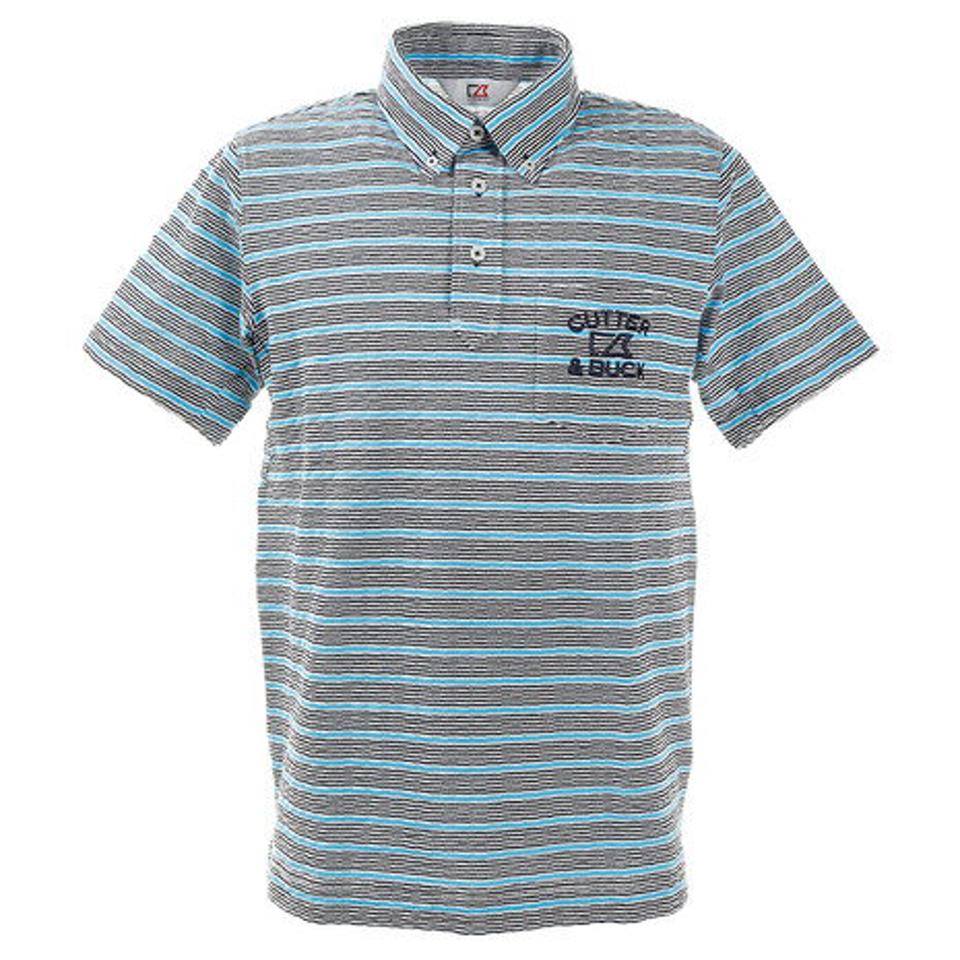 カッターアンドバック(CUTTER&BUCK) ゴルフウェア サッカーボーダーBDカラーシャツ CGMPJA38-BL00 (メンズ)